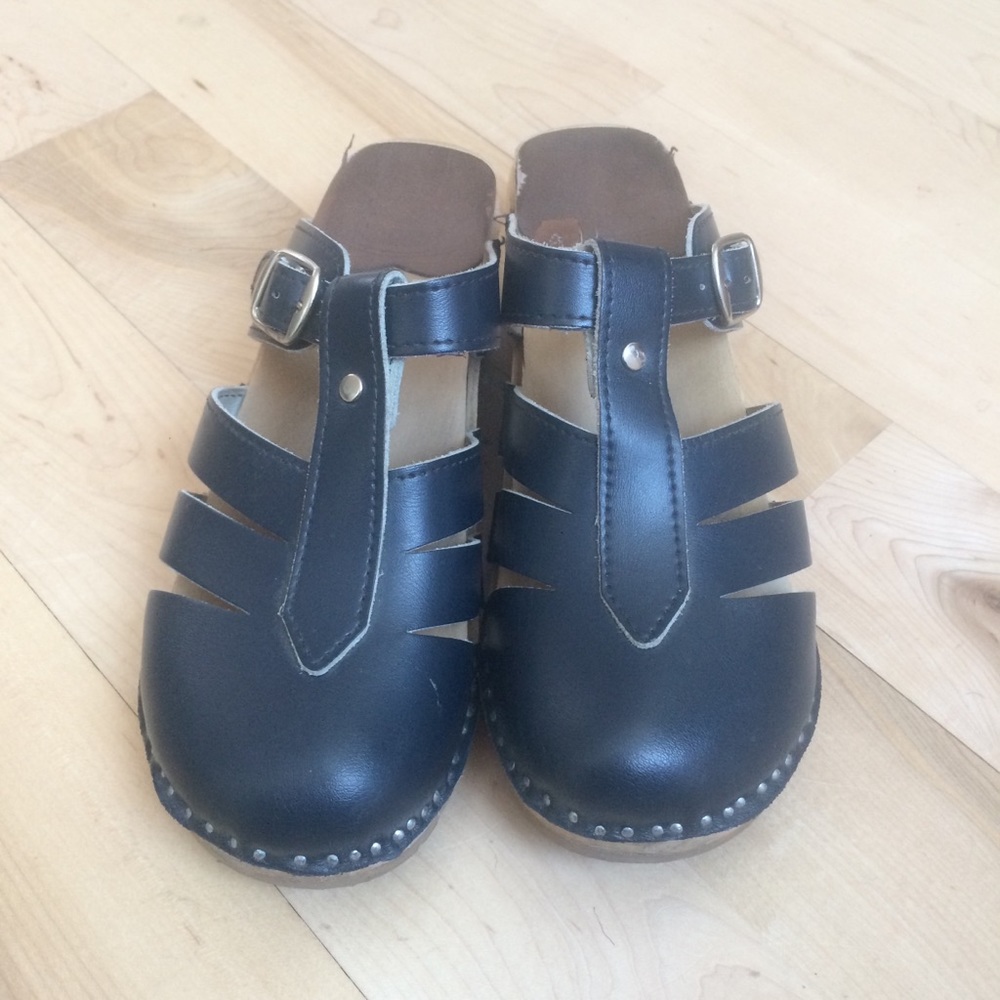 Navy Troentorp Bastad clogs 38